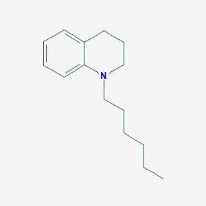 molecular formula C15H23N B12583825 1-Hexyl-1,2,3,4-tetrahydroquinoline CAS No. 593281-16-4