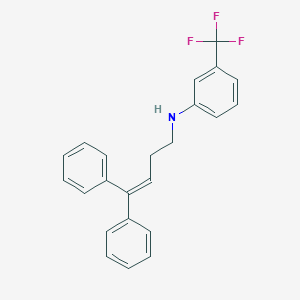 N-(4,4-Diphenylbut-3-en-1-yl)-3-(trifluoromethyl)aniline