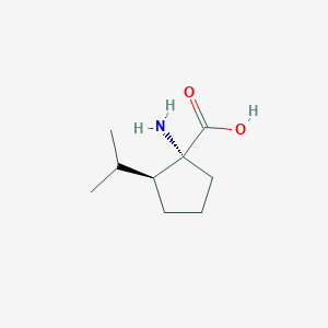 molecular formula C9H17NO2 B12583859 (1R,2S)-1-Amino-2-(propan-2-yl)cyclopentane-1-carboxylic acid CAS No. 309757-11-7