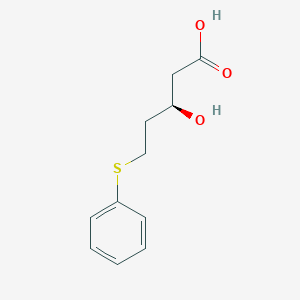 (3R)-3-Hydroxy-5-(phenylsulfanyl)pentanoic acid