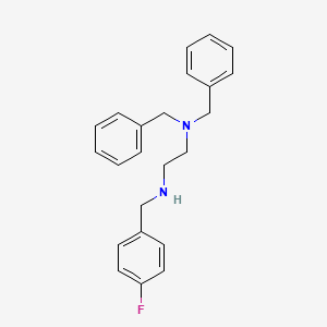 N',N'-dibenzyl-N-[(4-fluorophenyl)methyl]ethane-1,2-diamine