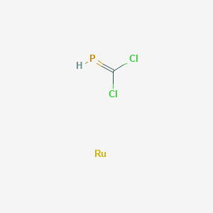 (Dichloromethylidene)phosphane--ruthenium (1/1)