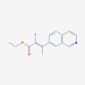 Ethyl 2-fluoro-3-(isoquinolin-7-yl)but-2-enoate