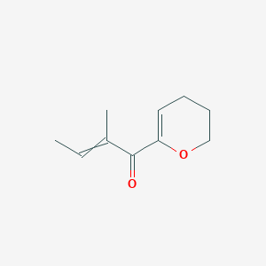 molecular formula C10H14O2 B12583921 1-(3,4-Dihydro-2H-pyran-6-yl)-2-methylbut-2-en-1-one CAS No. 649570-52-5