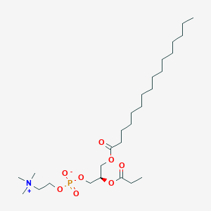 molecular formula C27H54NO8P B1258394 1-Hexadecanoyl-2-propionyl-sn-glycero-3-phosphocholine 