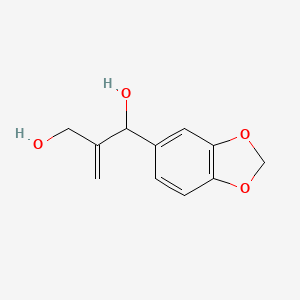 molecular formula C11H12O4 B12583945 1-(2H-1,3-Benzodioxol-5-yl)-2-methylidenepropane-1,3-diol CAS No. 601501-48-8