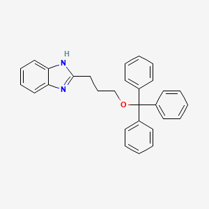 molecular formula C29H26N2O B12583978 2-[3-(Triphenylmethoxy)propyl]-1H-benzimidazole CAS No. 649721-54-0