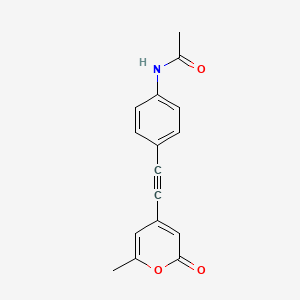 Acetamide, N-[4-[(6-methyl-2-oxo-2H-pyran-4-yl)ethynyl]phenyl]-