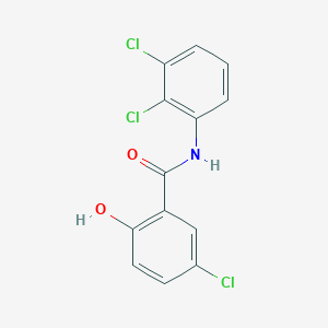 molecular formula C13H8Cl3NO2 B12583985 5-Chloro-N-(2,3-dichlorophenyl)-2-hydroxybenzamide CAS No. 634186-17-7