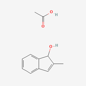 Acetic acid--2-methyl-1H-inden-1-ol (1/1)