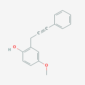 molecular formula C16H14O2 B1258403 4-Methoxy-2-(3-phenyl-2-propynyl)phenol 