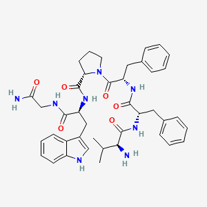 molecular formula C41H50N8O6 B12584031 L-Valyl-L-phenylalanyl-L-phenylalanyl-L-prolyl-L-tryptophylglycinamide CAS No. 220654-08-0