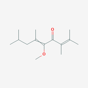 molecular formula C14H24O2 B12584058 5-Methoxy-2,3,6,8-tetramethylnona-2,5-dien-4-one CAS No. 647024-58-6