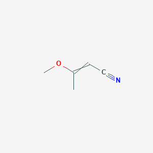 molecular formula C5H7NO B12584062 3-Methoxybut-2-enenitrile CAS No. 650604-10-7