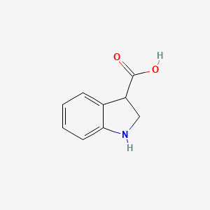 molecular formula C9H9NO2 B1258407 Indoline-3-carboxylic acid CAS No. 39891-70-8