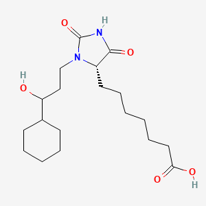 7-[(4S)-3-(3-Cyclohexyl-3-hydroxypropyl)-2,5-dioxoimidazolidin-4-YL]heptanoic acid