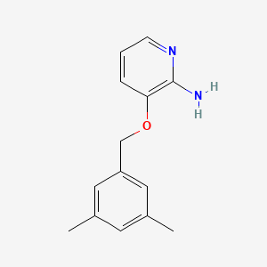 molecular formula C14H16N2O B12584150 2-Pyridinamine, 3-[(3,5-dimethylphenyl)methoxy]- CAS No. 642084-17-1