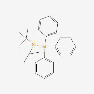 molecular formula C27H36Si2 B12584172 1,1-Di-tert-butyl-1-methyl-2,2,2-triphenyldisilane CAS No. 637768-66-2