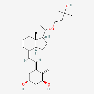 (1R,3S,5E)-5-[(2Z)-2-[(1S,3aS,7aS)-1-[(1S)-1-(3-hydroxy-3-methylbutoxy)ethyl]-7a-methyl-2,3,3a,5,6,7-hexahydro-1H-inden-4-ylidene]ethylidene]-4-methylidenecyclohexane-1,3-diol