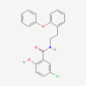 5-Chloro-2-hydroxy-N-[2-(2-phenoxyphenyl)ethyl]benzamide