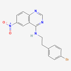 N-[2-(4-Bromophenyl)ethyl]-6-nitroquinazolin-4-amine