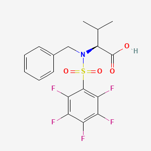 L-Valine, N-[(pentafluorophenyl)sulfonyl]-N-(phenylmethyl)-