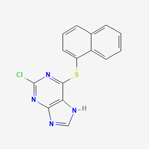 2-chloro-6-naphthalen-1-ylsulfanyl-7H-purine