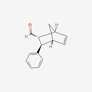 molecular formula C14H14O B12584283 Bicyclo[2.2.1]hept-5-ene-2-carboxaldehyde, 3-phenyl-, (1S,2R,3R,4R)- CAS No. 271578-35-9