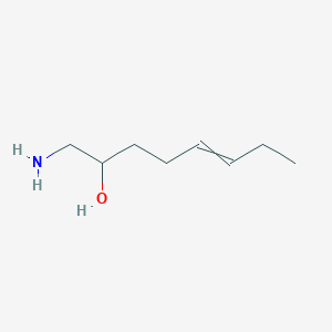 molecular formula C8H17NO B12584298 1-Aminooct-5-en-2-ol CAS No. 646050-13-7