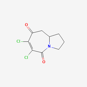 1H-Pyrrolo[1,2-a]azepine-5,8-dione, 6,7-dichloro-2,3,9,9a-tetrahydro-