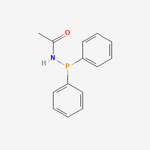 molecular formula C14H14NOP B12584334 Acetamide, N-(diphenylphosphino)- CAS No. 292146-58-8