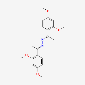 molecular formula C20H24N2O4 B12584336 1-(2,4-Dimethoxyphenyl)ethanone 2-[1-(2,4-dimethoxyphenyl)ethylidene]hydrazone CAS No. 315249-27-5