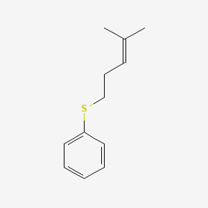 molecular formula C12H16S B12584339 Benzene, [(4-methyl-3-pentenyl)thio]- CAS No. 203632-83-1