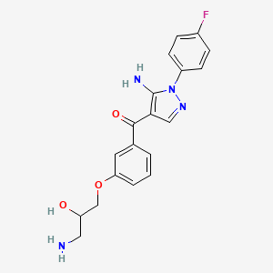 molecular formula C19H19FN4O3 B1258447 可链接的 Ro 320-1195 类似物 
