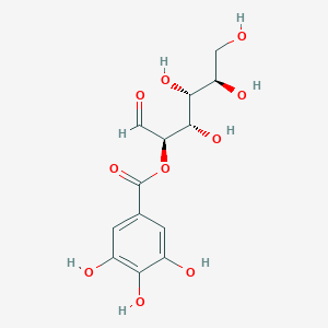 molecular formula C13H16O10 B1258478 2-galloyl-D-glucose 