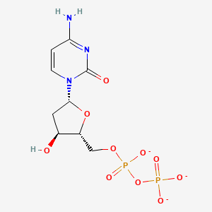 molecular formula C9H12N3O10P2-3 B1258480 脱氧胞苷二磷酸 