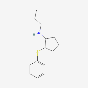 2-(Phenylsulfanyl)-N-propylcyclopentan-1-amine