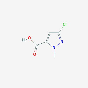 molecular formula C5H5ClN2O2 B1258482 3-クロロ-1-メチル-1H-ピラゾール-5-カルボン酸 CAS No. 173841-02-6