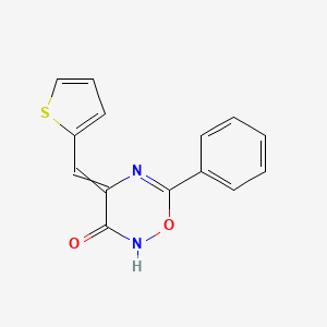 6-Phenyl-4-[(thiophen-2-yl)methylidene]-2H-1,2,5-oxadiazin-3(4H)-one