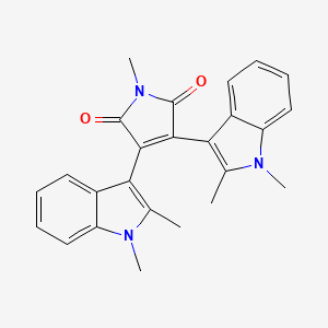 3,4-Bis(1,2-dimethyl-1H-indol-3-yl)-1-methyl-1H-pyrrole-2,5-dione