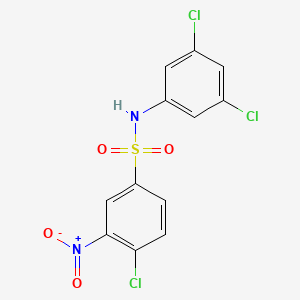 Benzenesulfonamide, 4-chloro-N-(3,5-dichlorophenyl)-3-nitro-