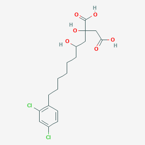 3-Carboxy-11-(2,4-dichlorophenyl)-3,5-dihydroxyundecanoic acid
