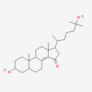 3-Hydroxy-17-(6-hydroxy-6-methylheptan-2-yl)-10,13-dimethyl-1,2,3,4,5,6,7,9,11,12,16,17-dodecahydrocyclopenta[a]phenanthren-15-one