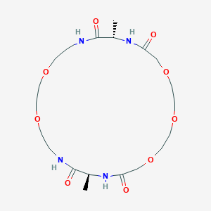 (11S,24S)-11,24-Dimethyl-1,4,7,16,19-pentaoxa-10,13,22,25-tetraazacycloheptacosane-9,12,23,26-tetrone