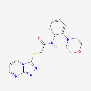 N-[2-(4-Morpholinyl)phenyl]-2-([1,2,4]triazolo[4,3-a]pyrimidin-3-ylsulfanyl)acetamide