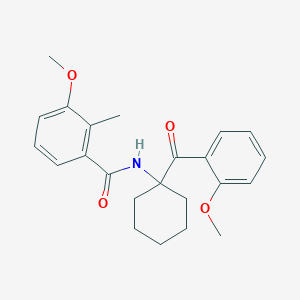 3-methoxy-N-[1-(2-methoxybenzoyl)cyclohexyl]-2-methylbenzamide