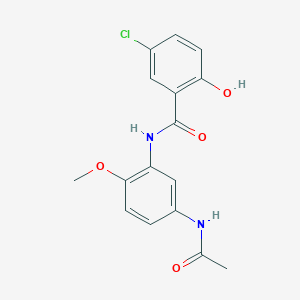 N-(5-Acetamido-2-methoxyphenyl)-5-chloro-2-hydroxybenzamide