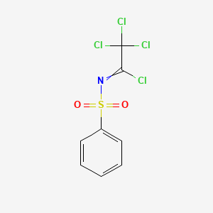 N-(Benzenesulfonyl)-2,2,2-trichloroethanimidoyl chloride