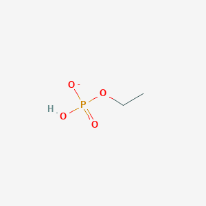molecular formula C2H6O4P- B1258498 Ethyl hydrogen phosphate(1-) 
