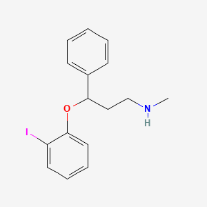molecular formula C16H18INO B1258499 3-(2-iodophenoxy)-N-methyl-3-phenyl-1-propanamine 
